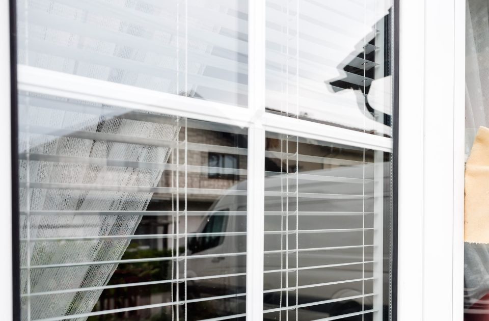a clean double glazing window